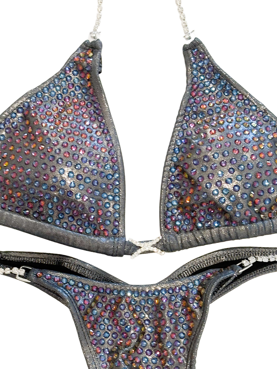 Gunmetal Grey Competition Bikini Muse Bikini Co.