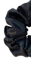 Black Holographic Dot Jumbo Scrunchie