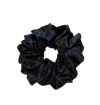 Black Reflective Geometric Jumbo Scrunchie