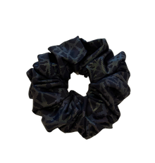  Black Reflective Geometric Jumbo Scrunchie