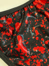 Red & Black Splatter Posing Suit