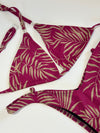 Maroon Tropic Figure Posing Suit