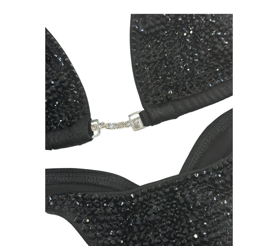 Black Fully Stoned Competition Bikini