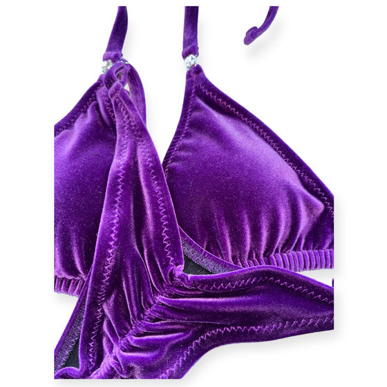 Purple Velvet Posing Suit