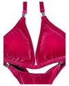 Deep pink Velvet Posing Suit