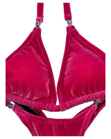  Deep pink Velvet Posing Suit