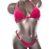 Deep pink Velvet Posing Suit