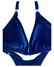  Royal Blue Velvet Posing Suit