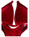 Deep Red Velvet Posing Suit