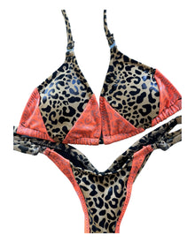  Orange Leopard Bikini