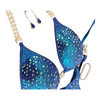 Grape Blue Competition Bikini