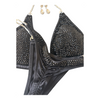 Black Fully Stoned Competition Bikini